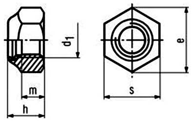 Nylon Insert Lock Nut DIN 985
