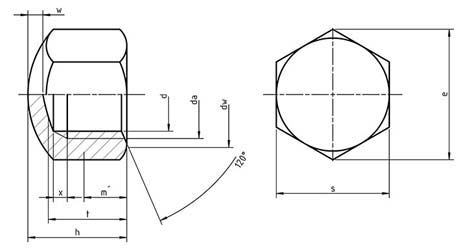 All Metal Lock Nuts ISO 7042